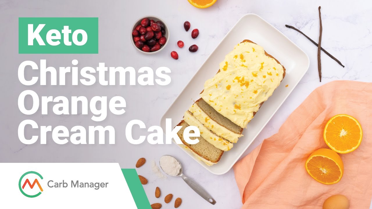 Keto Christmas Orange Cream Cake Recipe