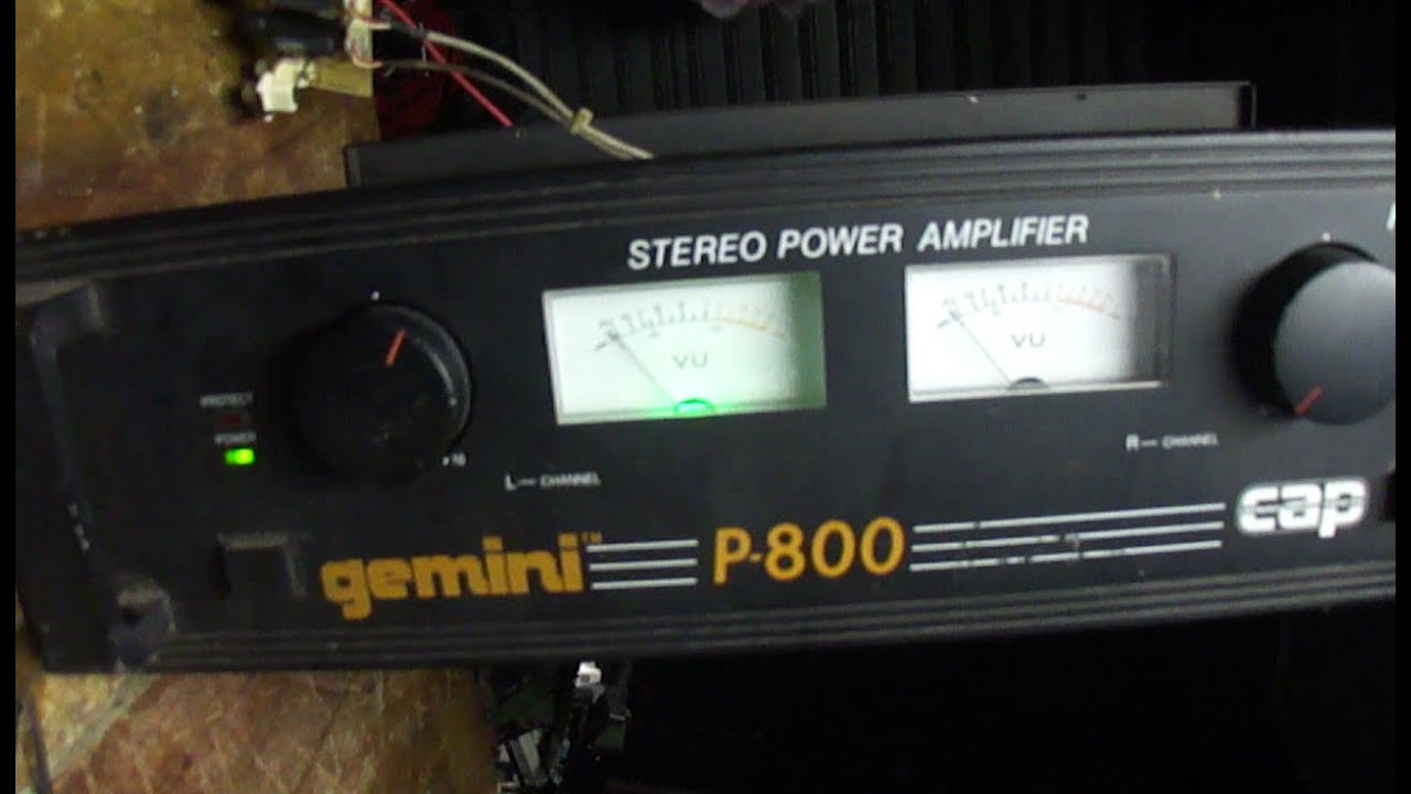 Amplificador Gemini P-800 reabilitado