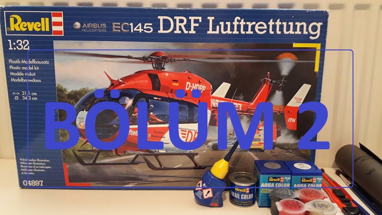 Revell Marka EC145 DRF Luftrettung Europa Helıcopter Bölüm 2