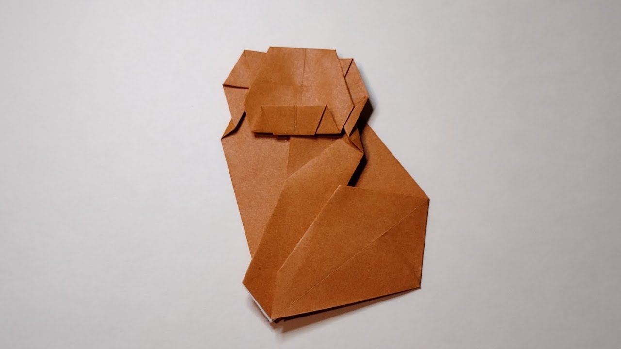 easy origami monkey | How to make a cool origami monkey