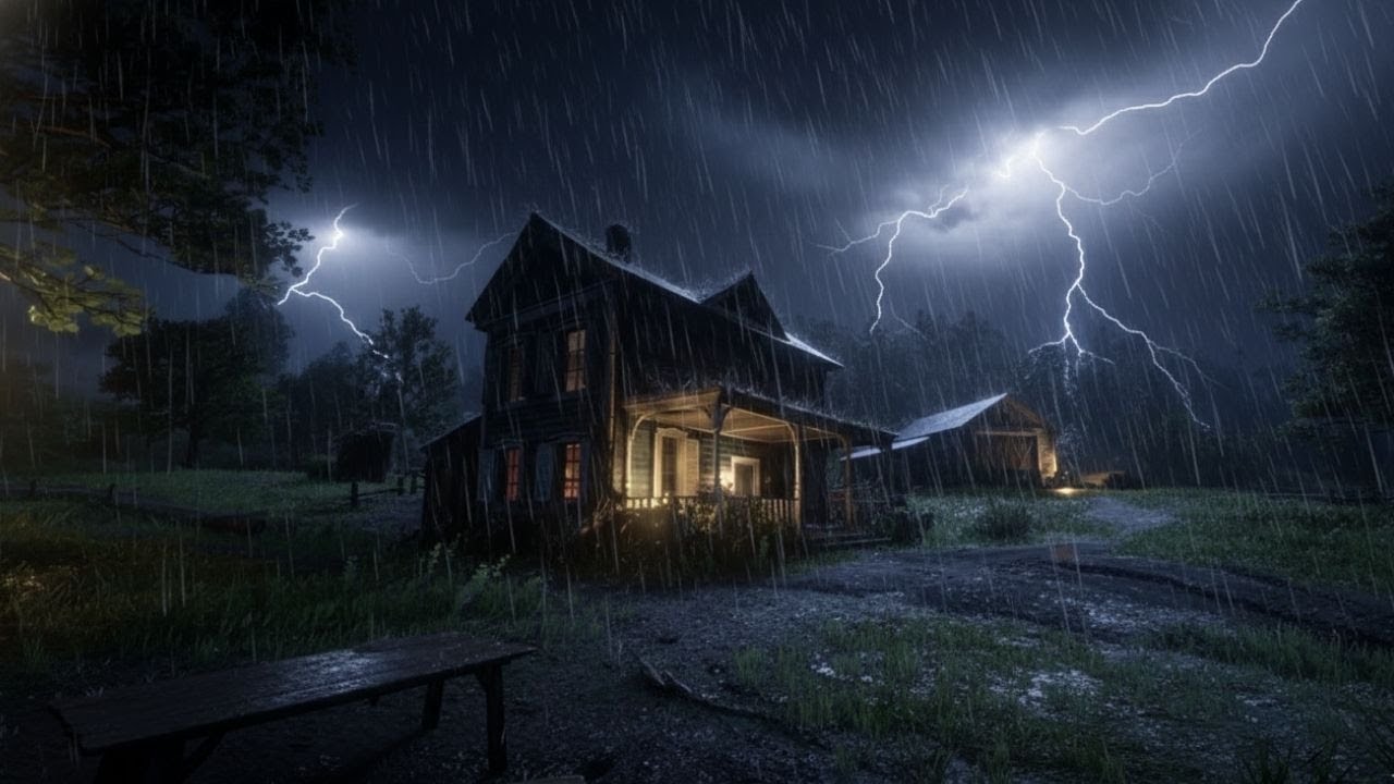 Heavy Rain Sounds for Sleeping at Night 🌧️ Rain ASMR for Deep Relaxation (No Music)