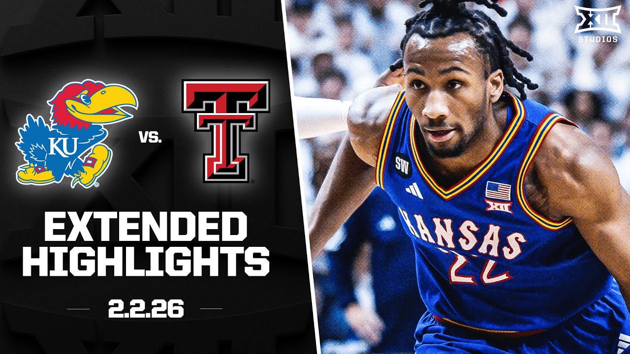 #11 Kansas vs. #13 Texas Tech Extended Highlights | 2025-26 Big 12 Men's Basketball