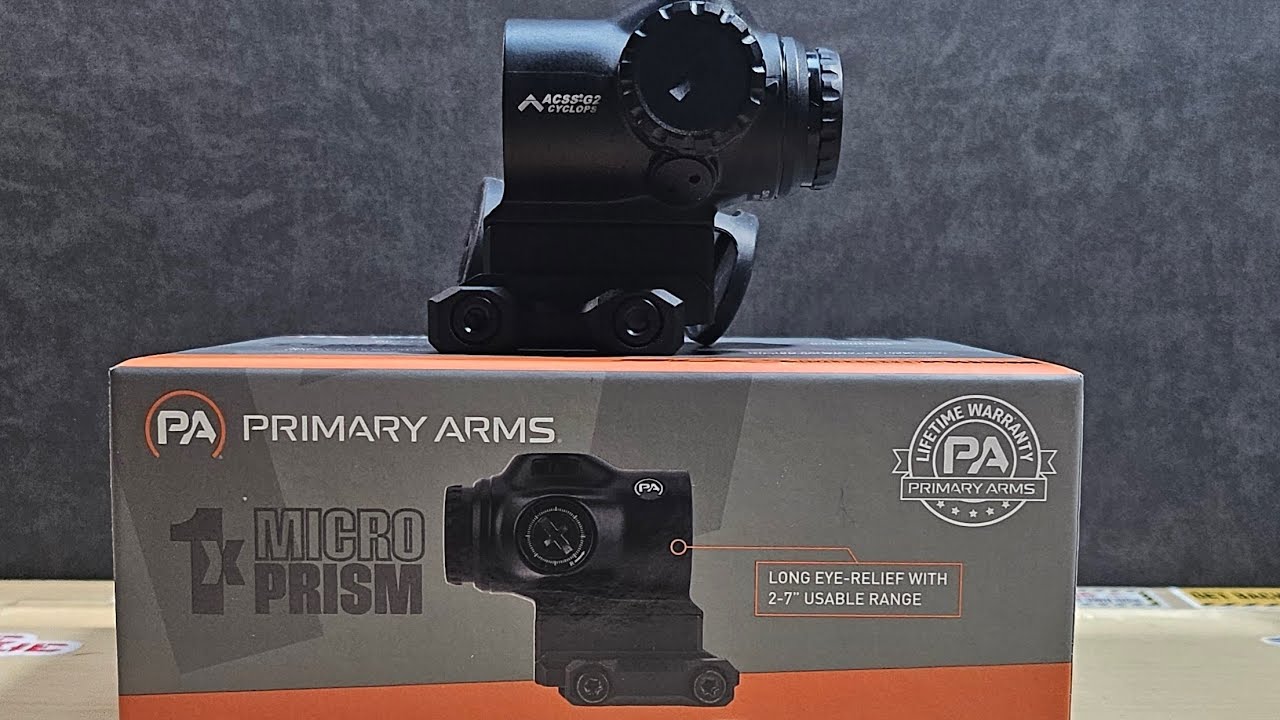 Primary Arms SLx 1X MicroPrism™ Scope - Green Illuminated ACSS Cyclops Reticle - Gen II