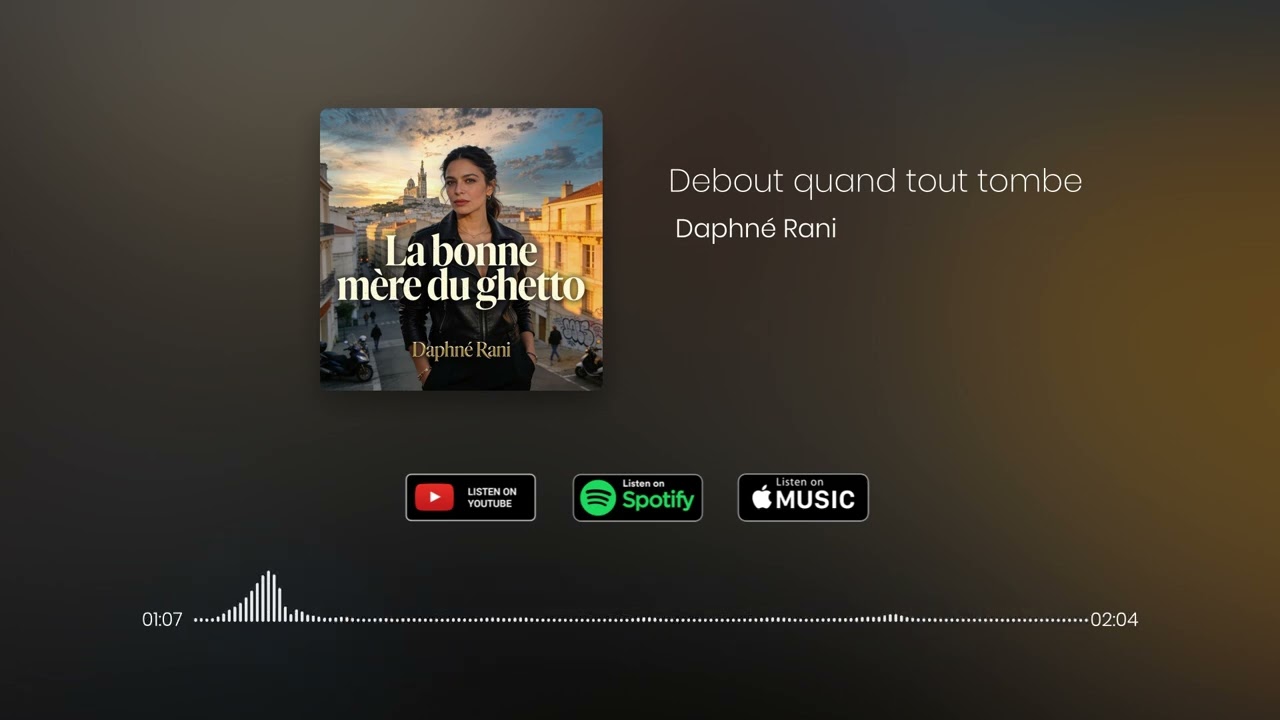 Daphn&eacute; Rani - Debout quand tout tombe (Visualiser Officiel)