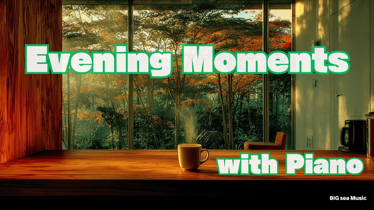 Evening Moments in Forest Café with Relaxing Piano BGM #piano #relaxing #bgmi #リラックスピアノ