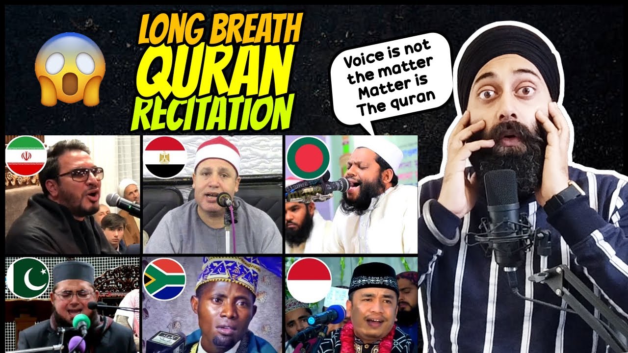 Indian Reaction on Best Long Breath Quran Recitation in The World | Sikh React to Quran Recitation