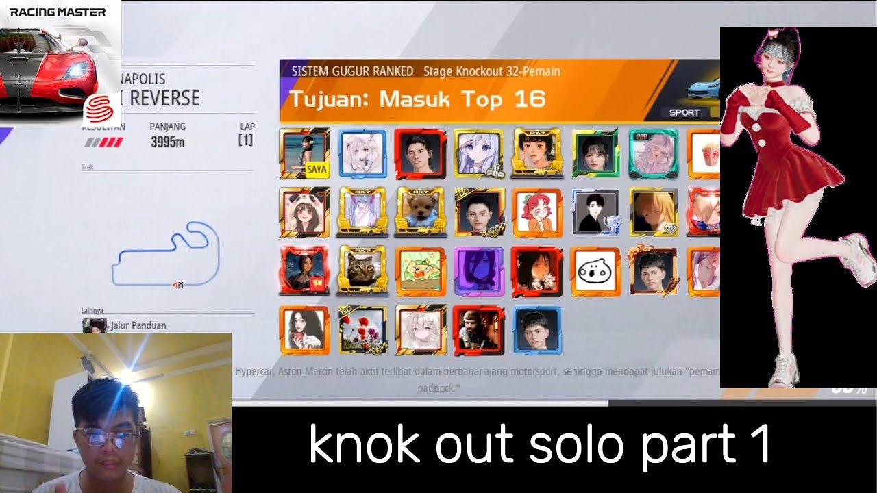 RACING MASTER KNOK OUT SOLO PART 1