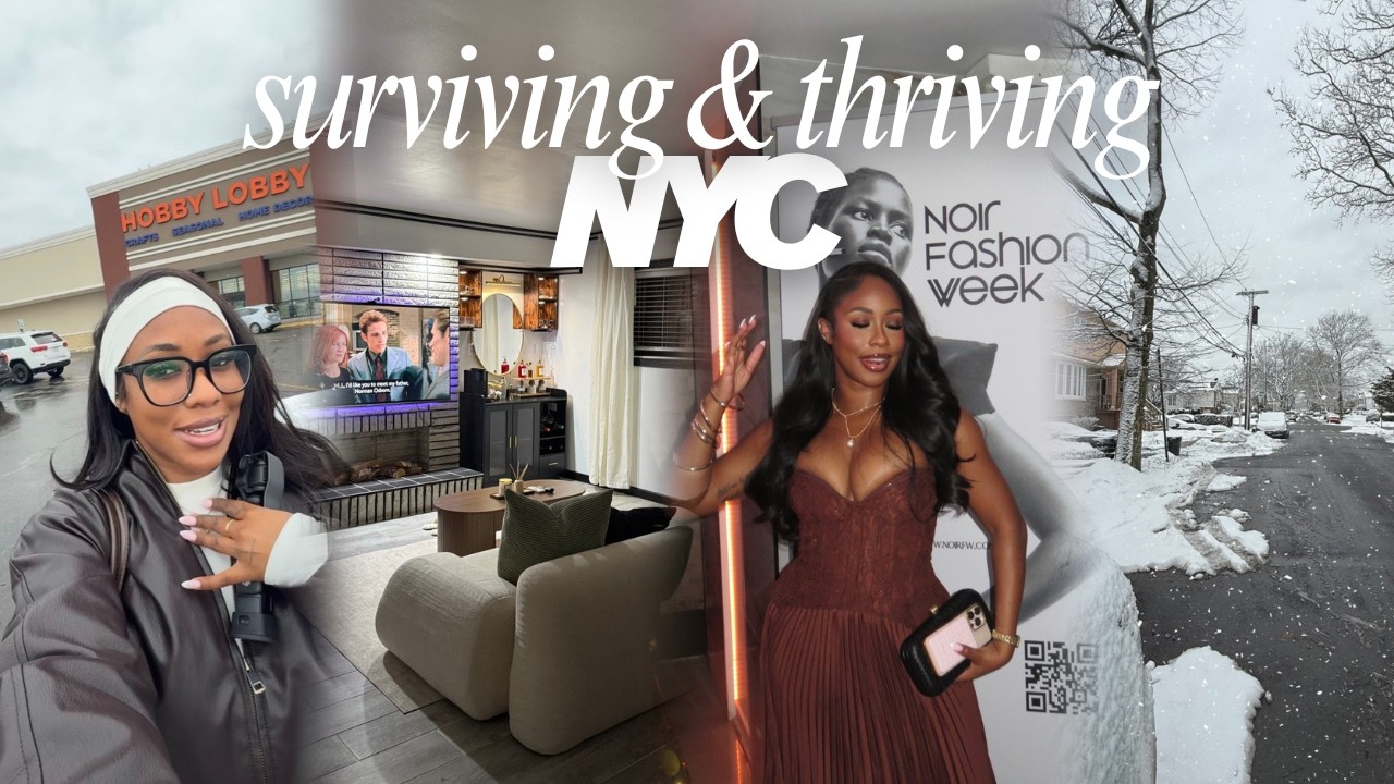 EP 1 - SURVIVING NYC | Fashion Week| Basement Apartment Tour | New Nails
