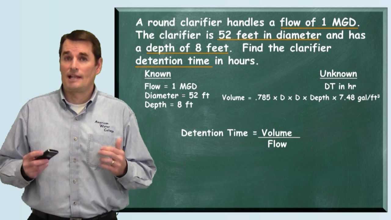 Problem Solved: Detention Time - Water Treatment Math