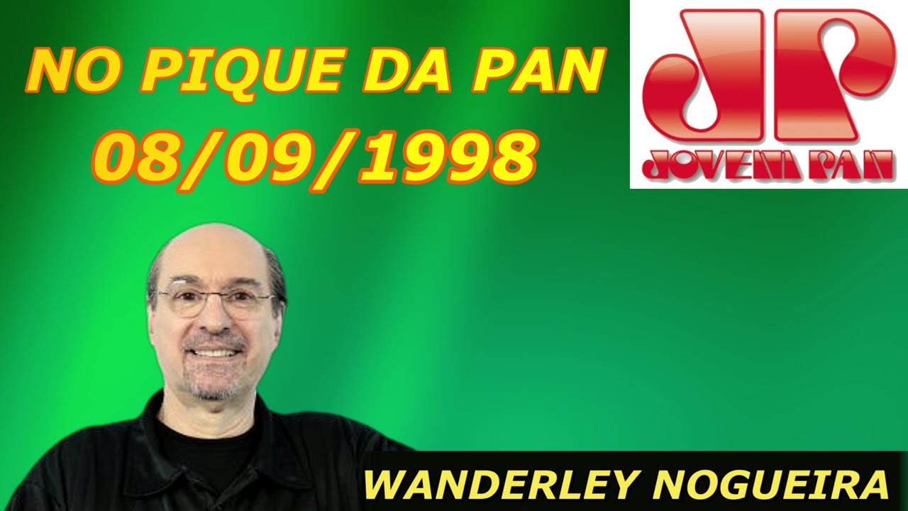 Programa no Pique da Pan Rádio Jovem Pan em 1998 Apresentação Wanderley Nogueira