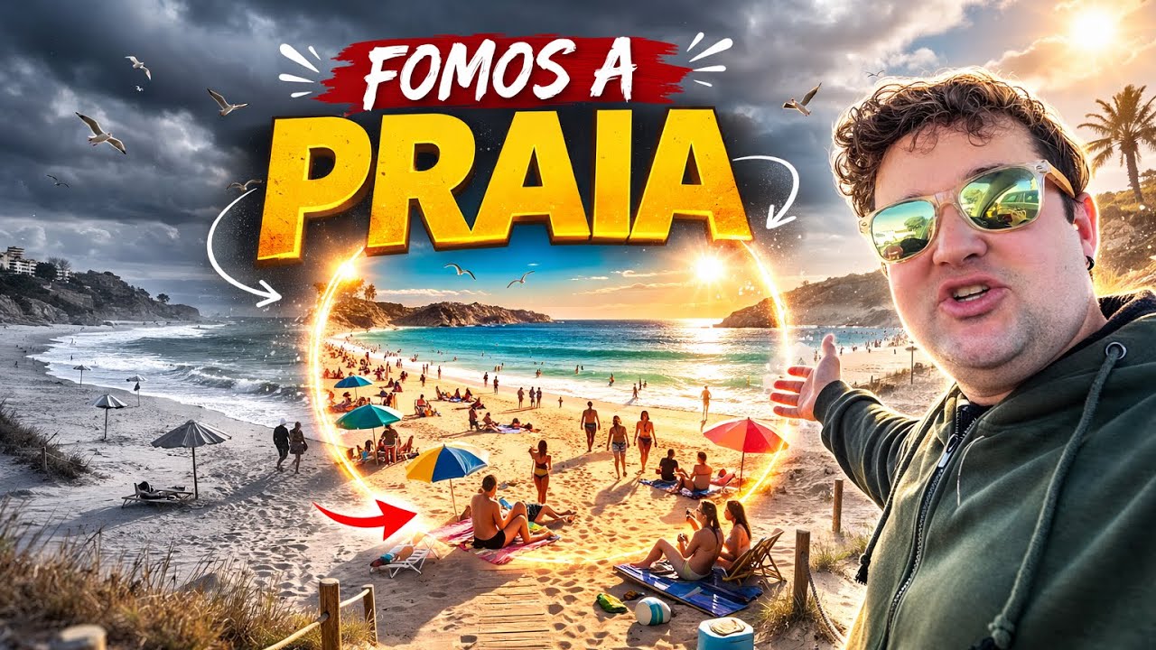 Um dia de verão no inverno em Portugal 