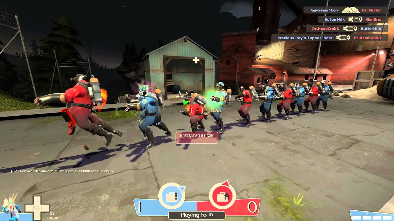 TF2 Pyro Hadouken taunt kill chain