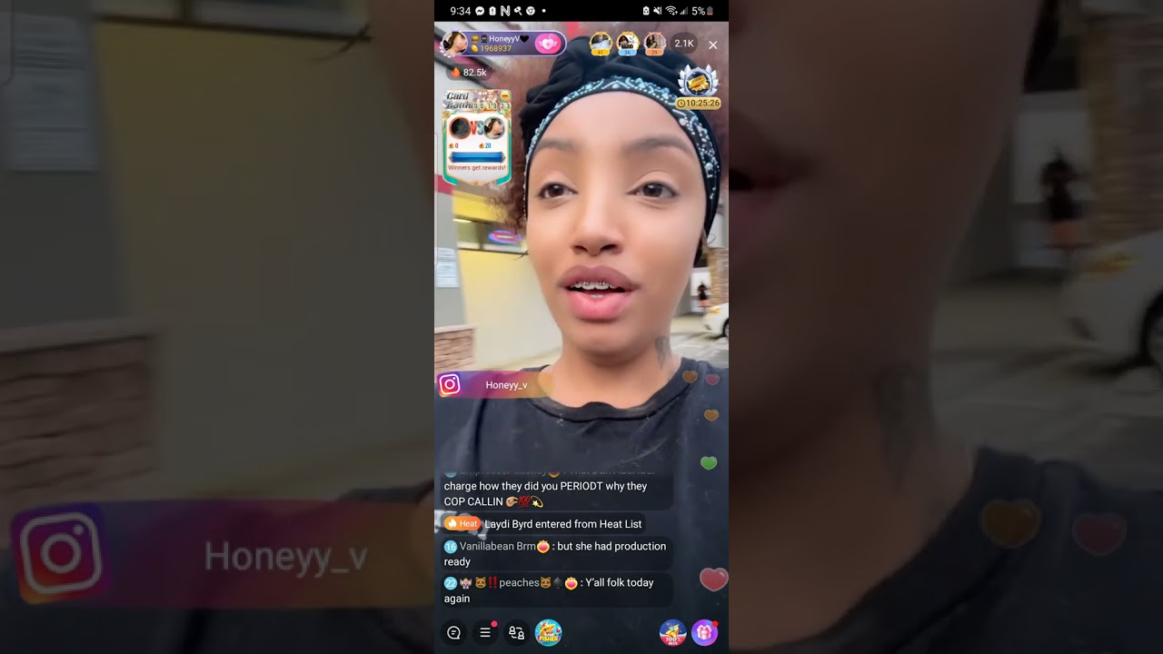 Honeyy V and the Police Bigo live Drama
