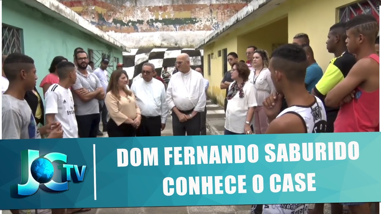 Dom Fernando Saburido conhece o CASE do município de Cabo de Santo Agostinho - JCTV - 19/06/2019