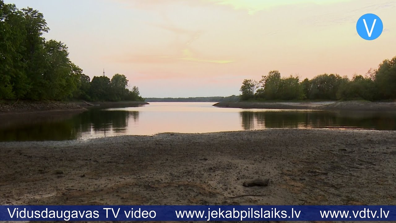 HES pazeminātais ūdenslīmenis ļauj vērot neierastus skatus Daugavas krastos