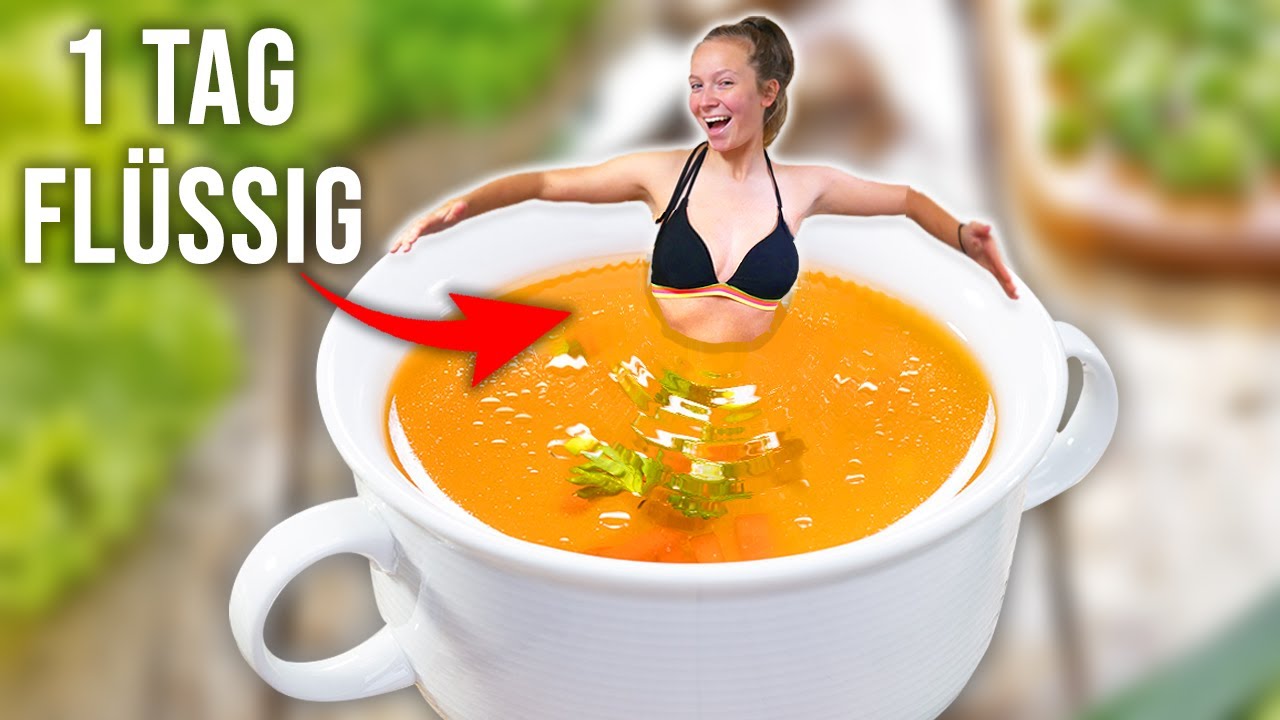1 TAG nur flüssiges ESSEN! 🍲😩 |CARAMELLA
