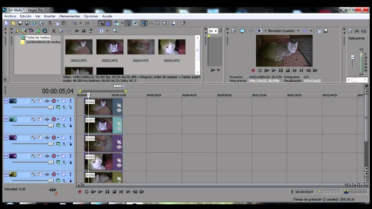 Tutorial Sony Vegas - Edición Multicámara - [By Dvdgravador]