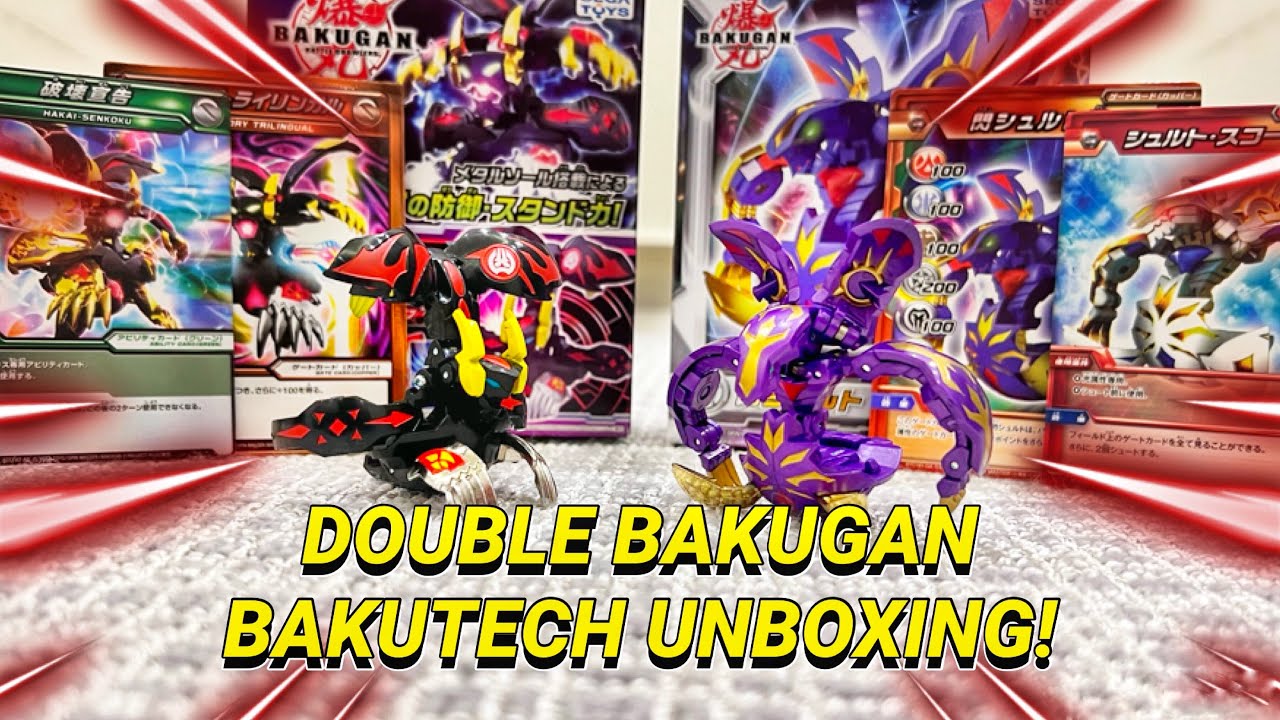 DOUBLE BAKUGAN BAKUTECH UNBOXING! Blan Shoult Kai & Destroy Munikis