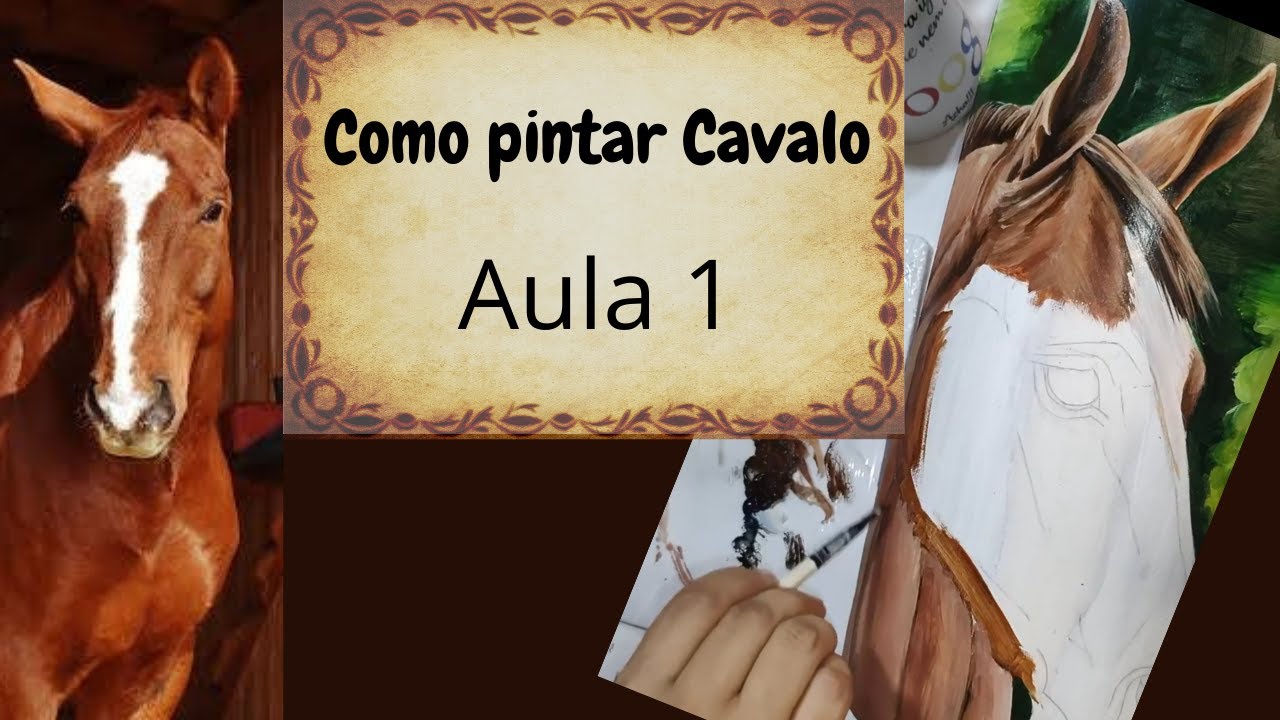 APRENDA O (SEGREDO) como pintar CAVALO_Aula 1