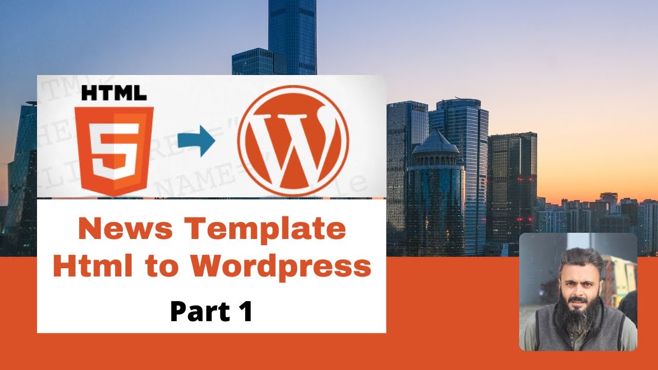 News Template HTML to Wordpress Theme ( Part 1 )