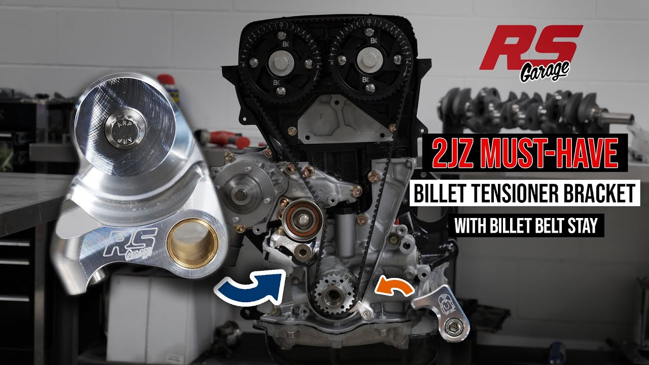 Installing the NEW RS Garage 2JZ Billet Timing Belt Tensioner Bracket | Step-by-Step Guide