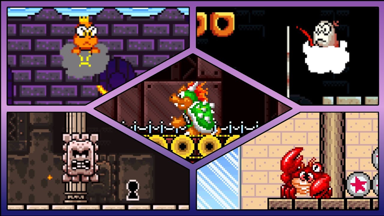 New Super Mario World 2: Around The World - All Bosses