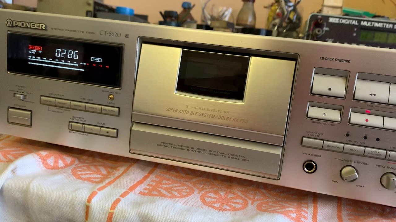 Pioneer CT-S620, после ремонта и наладки