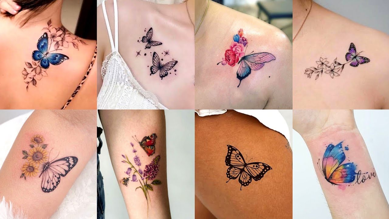 Beautiful Butterfly tattoo designs // Butterfly tattoo on hand & body 🦋.