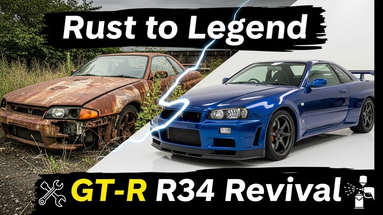 This R34 Was Rotting for Years — Full Nissan Skyline GT-R R34 1999 ASMR Restoration