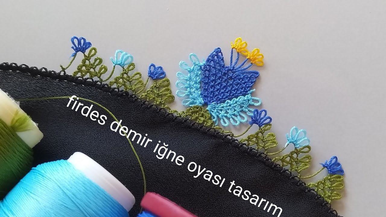739- kolay ama gösterişli havalı çok tatlı bir iğne oyası