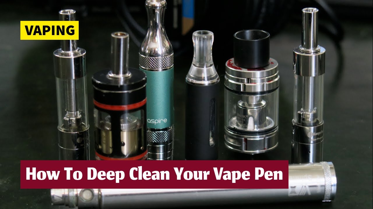Vaping parts cleaning guide and tutorial.  Vape pen deep cleaning and sterilization.