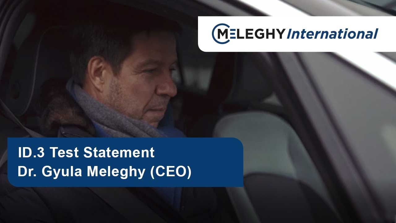 Testfahrt ID.3 mit CEO Dr. Gyula Meleghy