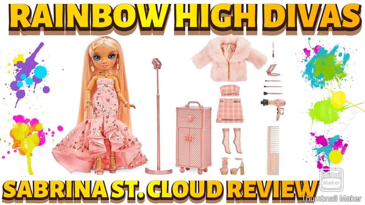 RAINBOW HIGH DIVAS, SABRINA ST. CLOUD REVIEW Y UNBOXING, ES HERMOSA LA AMOOOOO.