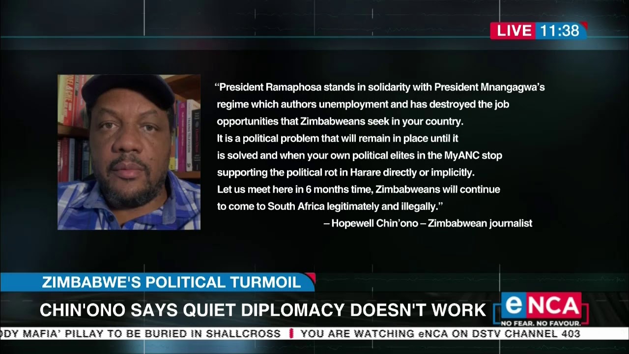 Hopewell Chin'ono talks Zim migrant crisis