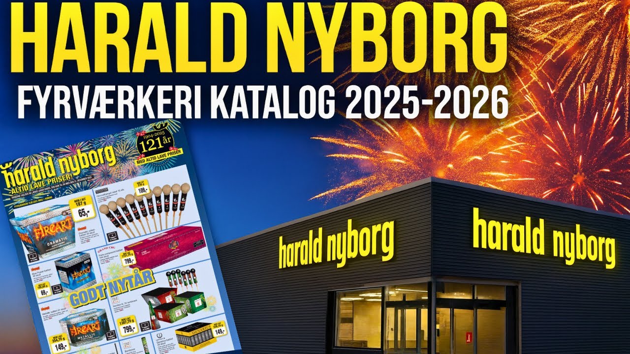 Harald Nyborgs Nye Fyrv&aelig;rkeri Katalog! (2025-2026)