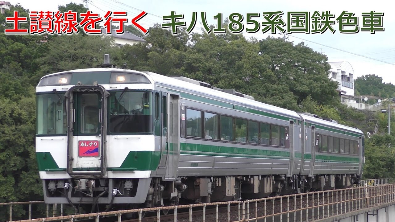 【追っかけ動画】秋の土讃線を行くキハ185系国鉄色車