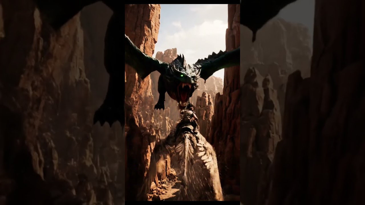 Dragon vs. Flying Fortress 🐲🔥 | Epic Battle
