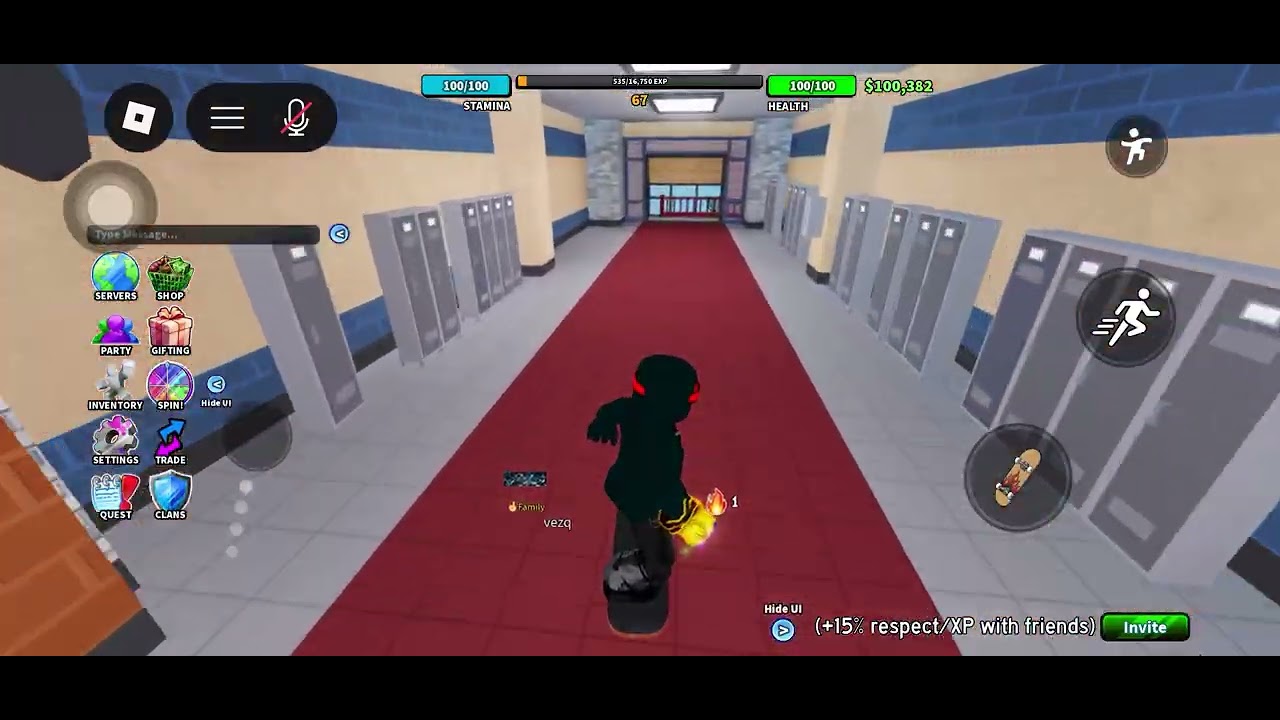 Playing fight in a school