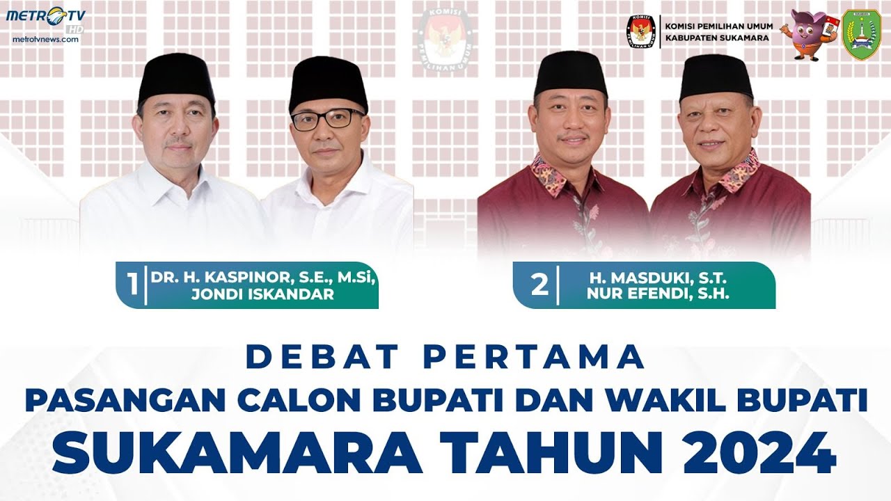 DEBAT PERTAMA CALON BUPATI & WAKIL BUPATI SUKAMARA KALIMANTAN TENGAH 2024