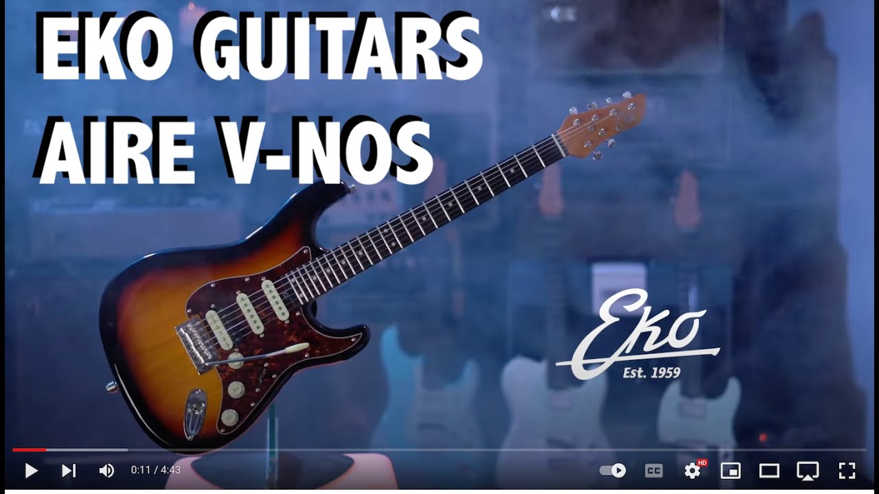 AIRE V-NOS by Eko Guitars - presentazione Massimo Varini