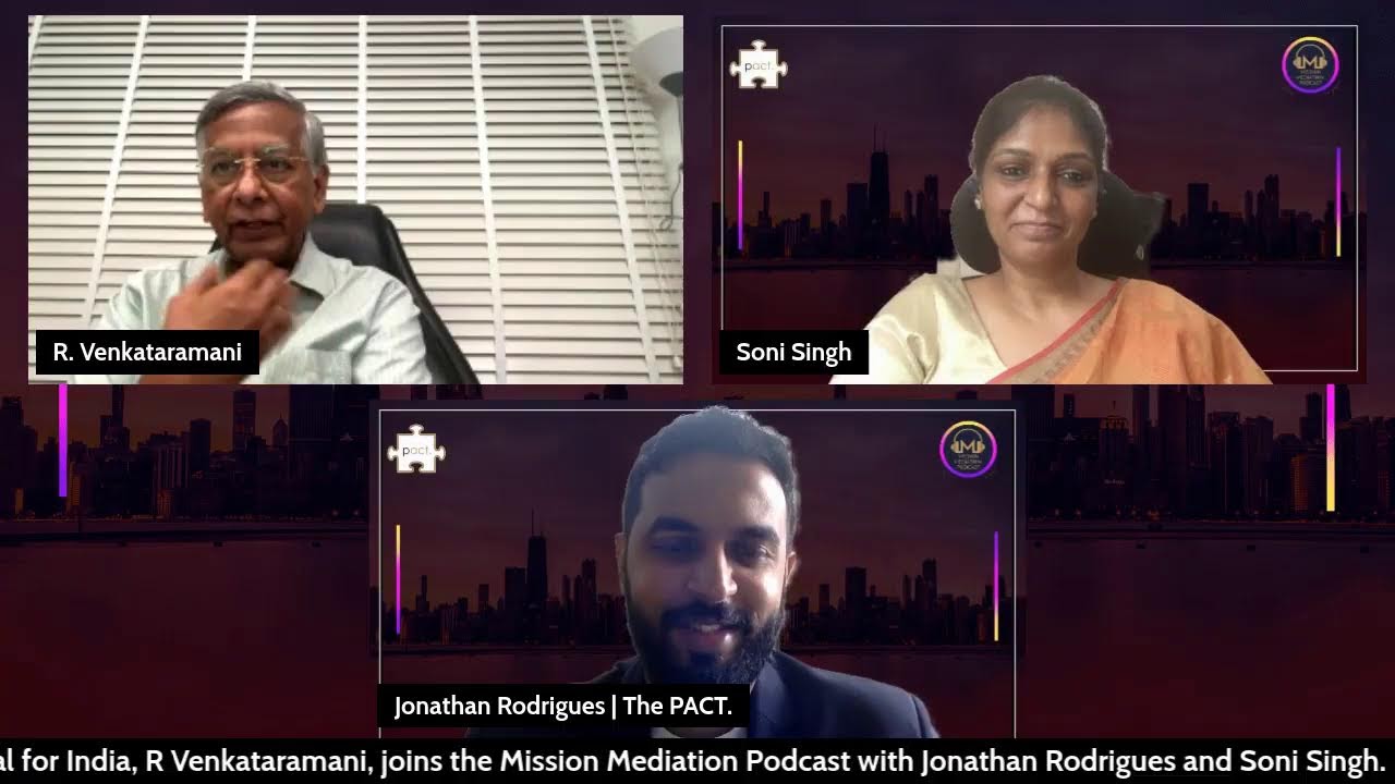 Mediation in India | Attorney General R. Venkataramani, with Jonathan Rodrigues & Soni Singh