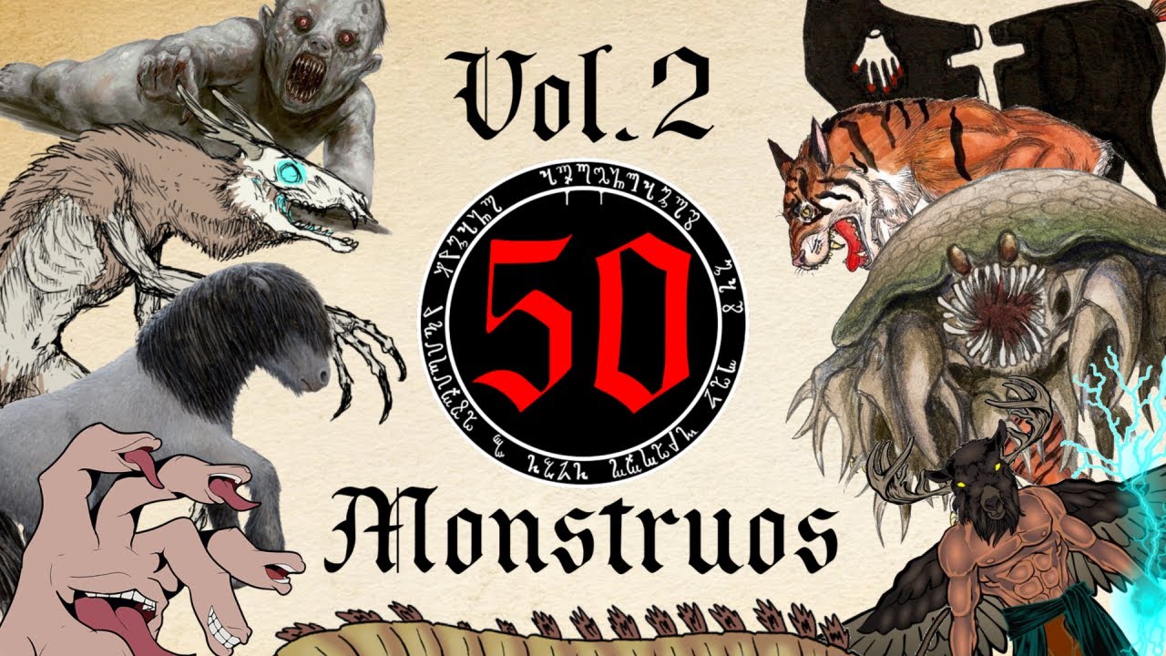 Vol.2 - 50 Monstruos Mitol&oacute;gicos (leyenda africana, navajo, japonesa, maya, griega)
