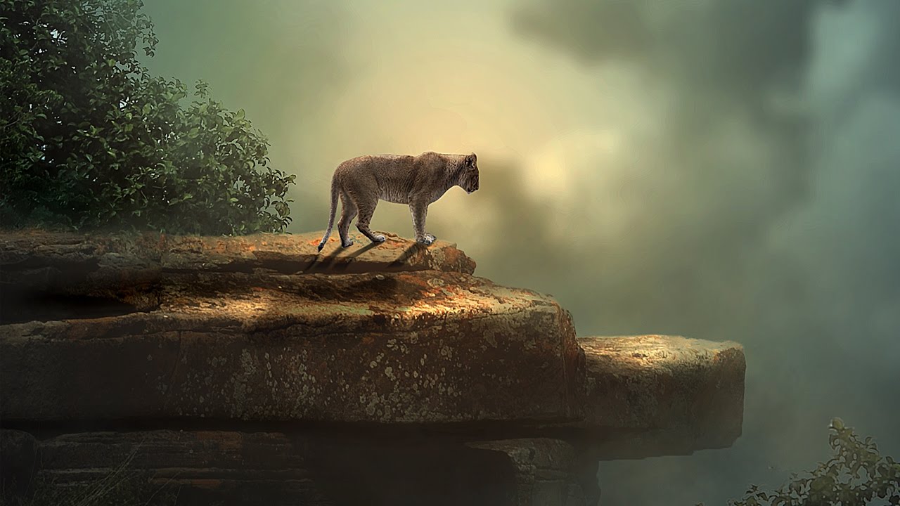 Photoshop Tutorial | Fantasy Light Effect Manipulation Jungle
