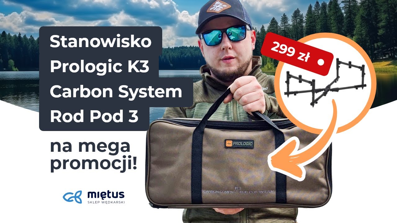 MEGA PROMOCJA: mocny, stabilny i ultralekki &ndash; Prologic K3 Carbon System Rod Pod 3 🎣