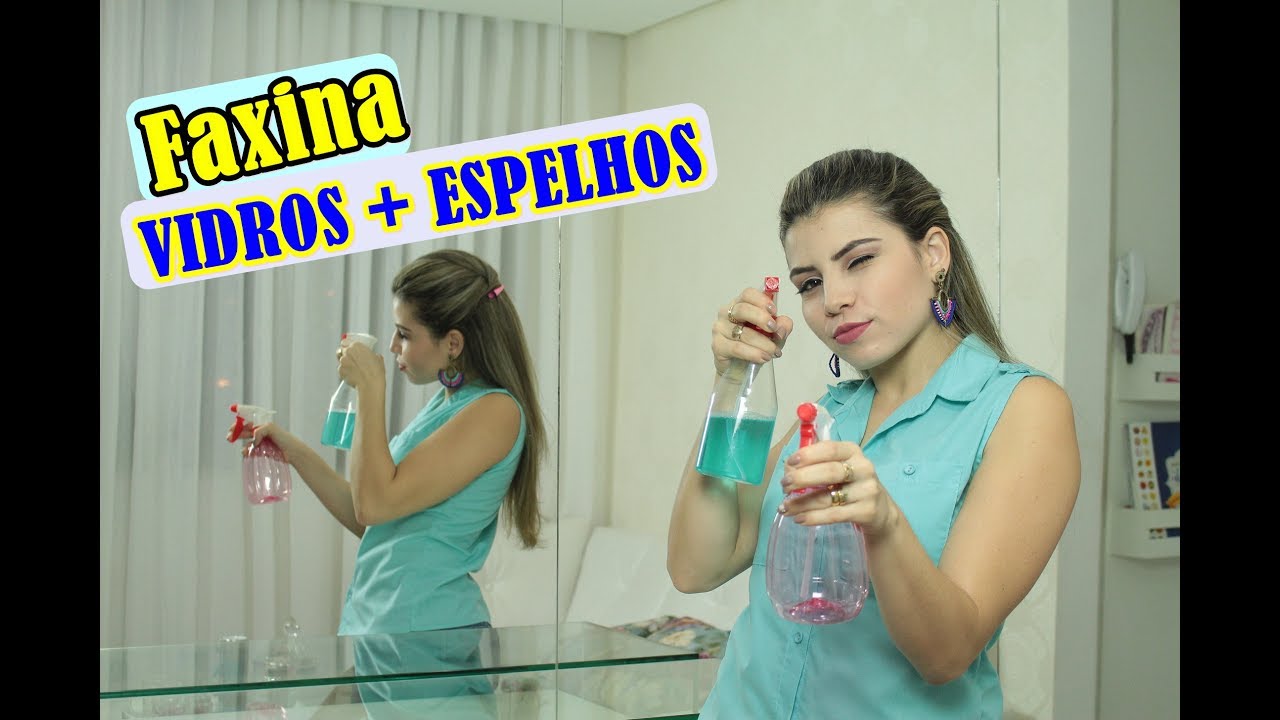 COMO LIMPAR e DEIXAR OS VIDROS E ESPELHOS SEM MANCHAS | Paloma Soares