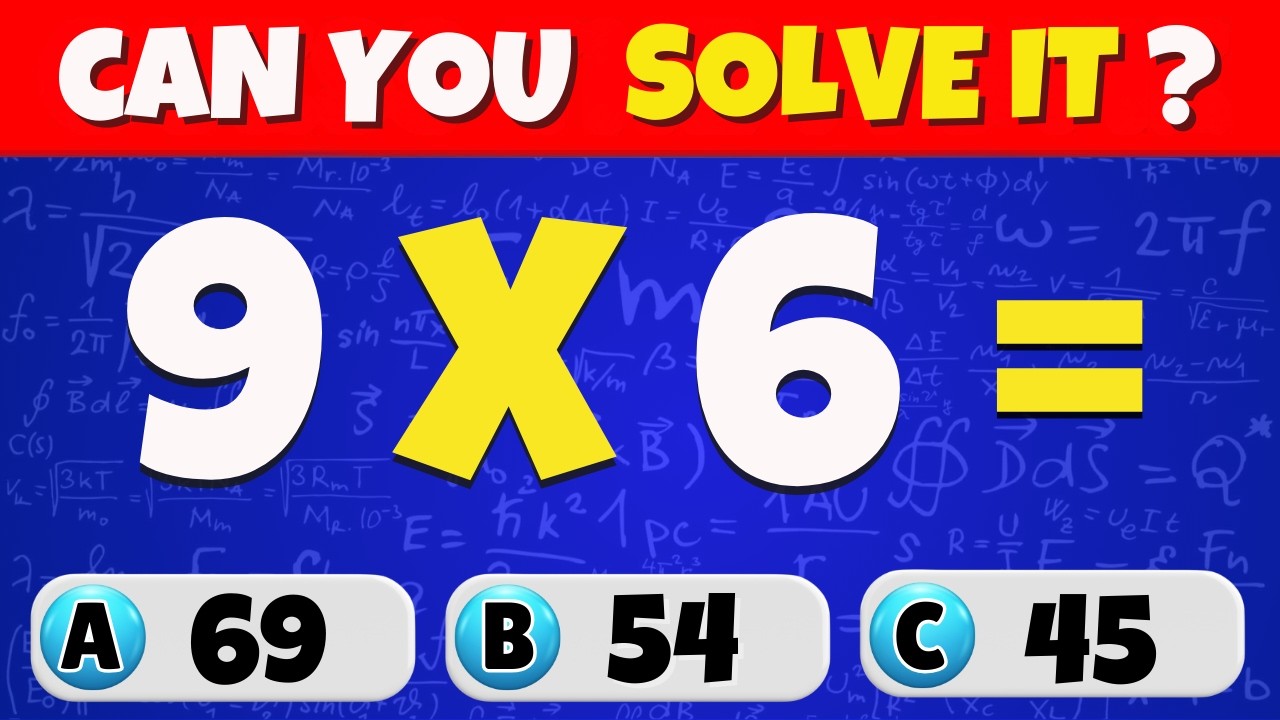 Can You Pass This Maths Quiz...? ➗🧑&zwj;🏫✖️ | Easy, Medium, Hard, Expert #1