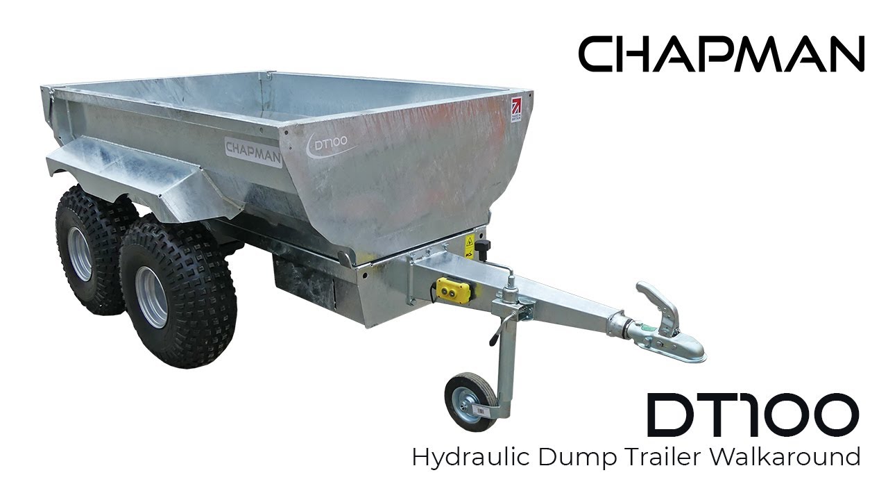 DT100 ATV/UTV Tipping Dump Trailer Walkaround | Chapman Machinery