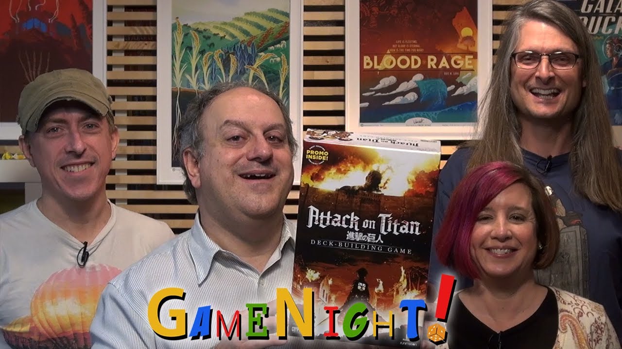 Attack on Titan: Deck-Building Game - GameNight! Se6 Ep48 - How to Play and Playthrough