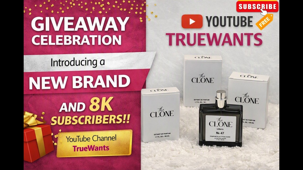 GIVEAWAY CELEBRATION &bull; Introducing NEW BRAND The Clone + 8K YouTube Subscriber Milestone | TrueWants