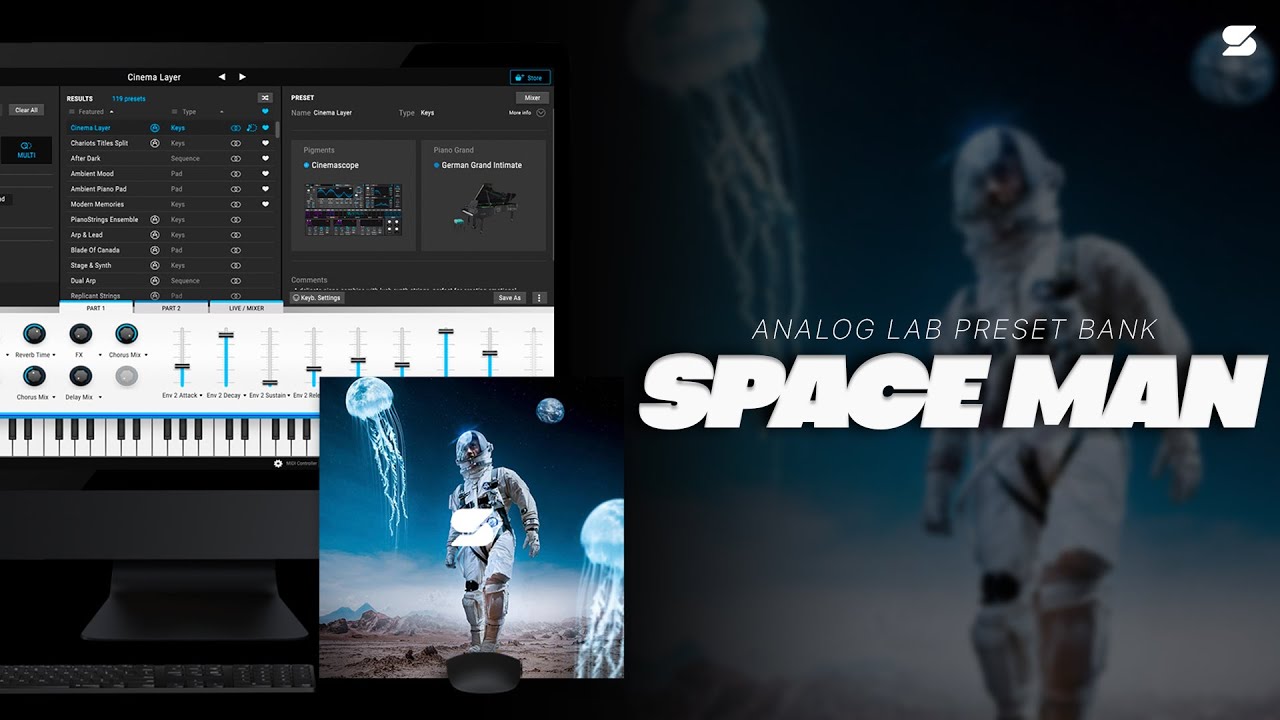 [ARTURIA] Best Analog Lab V Bank - SPACE MAN (DRAKE, THE WEEKND, FUTURE) Arturia Synth Trap Presets